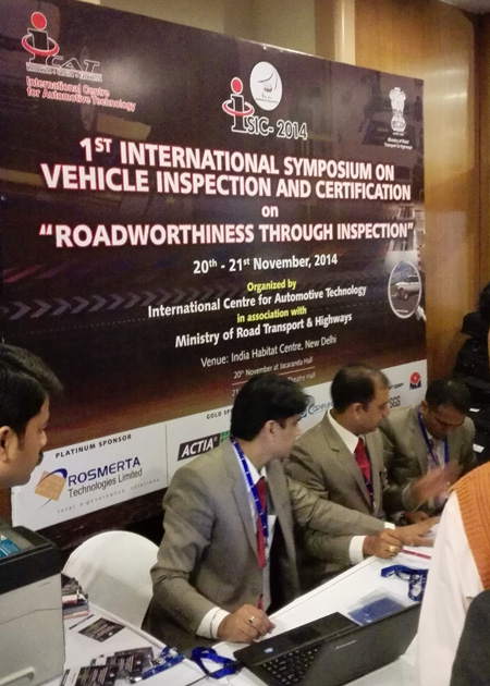 我司派员参加印度交通部主办的汽车检测技术年会